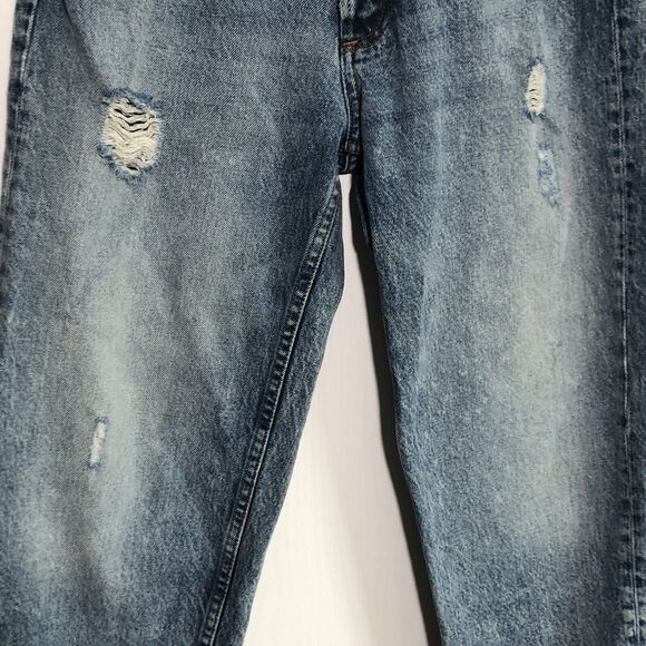 BOYISH The Tommy Jeans Womens 26 Blue Stonewash Stretch Button Fly High Waist - Picture 4 of 15